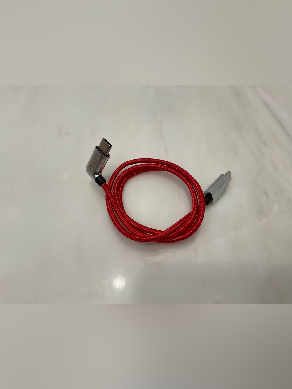 AUDI USB-C to USB-C Braided Charging Cable - 27” long - RED - R55